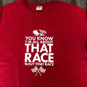 All About that Race Tee NWOT